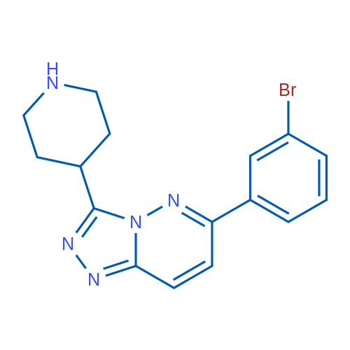 6-(3-Bromophenyl)-3-(piperidin-4-yl)-[1,2,4]triazolo[4,3-b]pyridazine 1g