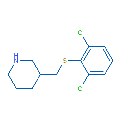 3-(2,6-Dichloro-phenylsulfanylmethyl)-piperidine 5g