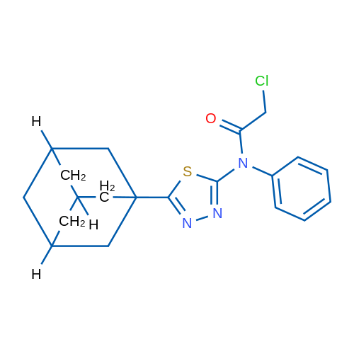 N-[5-(1-ADamantyl)-1,3,4-thiadiazol-2-yl]-2-chloro-n-phenylacetamide 5g