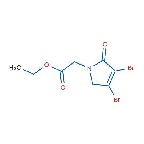Ethyl 2-(3,4-dibromo-2-oxo-2,5-dihydro-1H-pyrrol-1-yl)acetate 1g