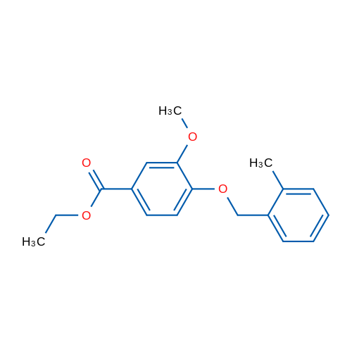 Ethyl 3-methoxy-4-((2-methylbenzyl)oxy)benzoate 1g