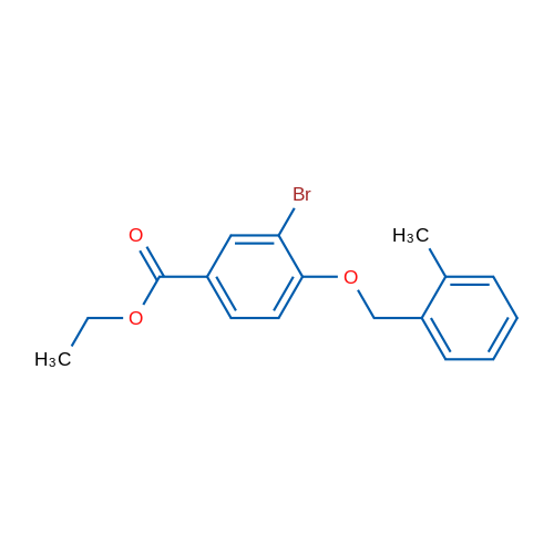 Ethyl 3-bromo-4-((2-methylbenzyl)oxy)benzoate 1g