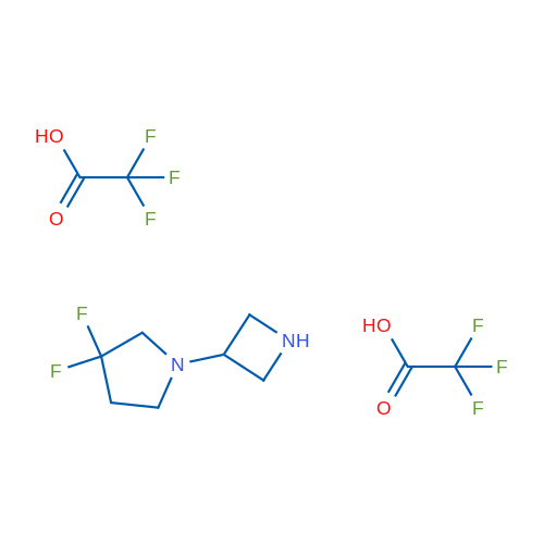 1-(Azetidin-3-yl)-3,3-difluoropyrrolidine ditrifluoroacetate 1g