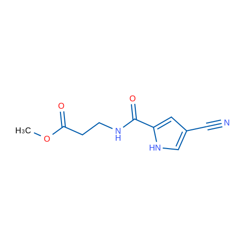Methyl 3-(4-cyano-1H-pyrrole-2-carboxamido)propanoate 1g