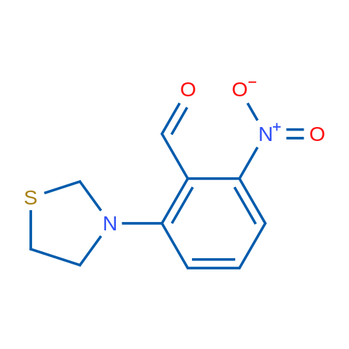 2-Nitro-6-(thiazolidin-3-yl)benzaldehyde 1g
