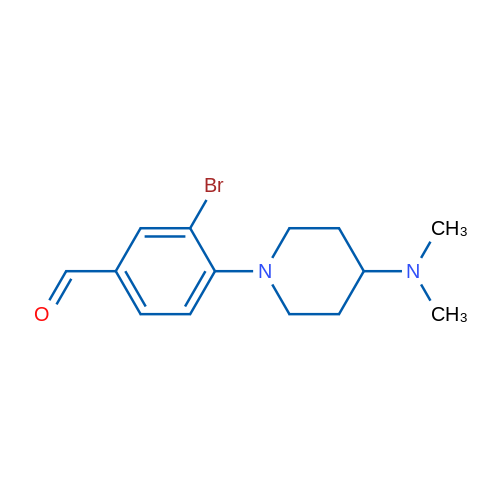 3-Bromo-4-(4-(dimethylamino)piperidin-1-yl)benzaldehyde 1g