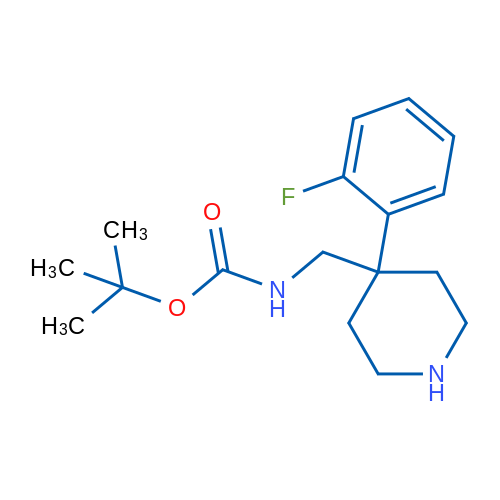 tert-Butyl ((4-(2-fluorophenyl)piperidin-4-yl)methyl)carbamate 1g