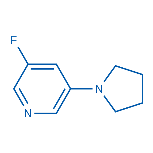 3-Fluoro-5-(pyrrolidin-1-yl)pyridine 1g