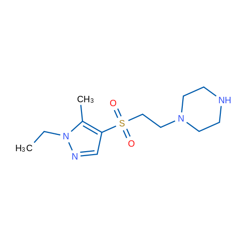 1-(2-((1-Ethyl-5-methyl-1H-pyrazol-4-yl)sulfonyl)ethyl)piperazine 1g