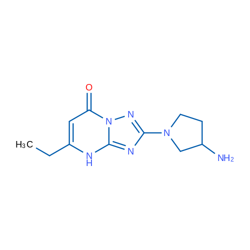 2-(3-Aminopyrrolidin-1-yl)-5-ethyl-[1,2,4]triazolo[1,5-a]pyrimidin-7(4H)-one 1g