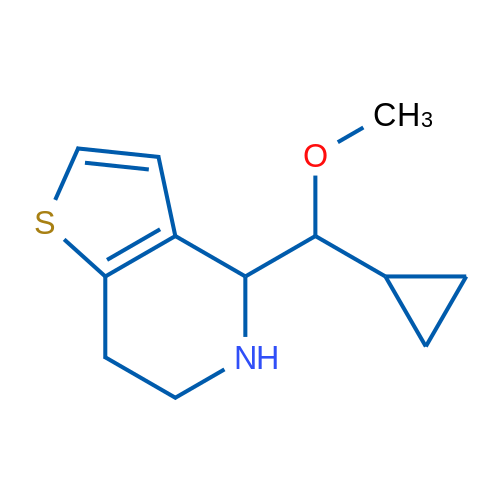 4-(Cyclopropyl(methoxy)methyl)-4,5,6,7-tetrahydrothieno[3,2-c]pyridine 1g