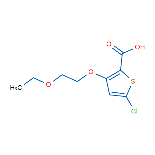5-Chloro-3-(2-ethoxyethoxy)thiophene-2-carboxylic acid 1g