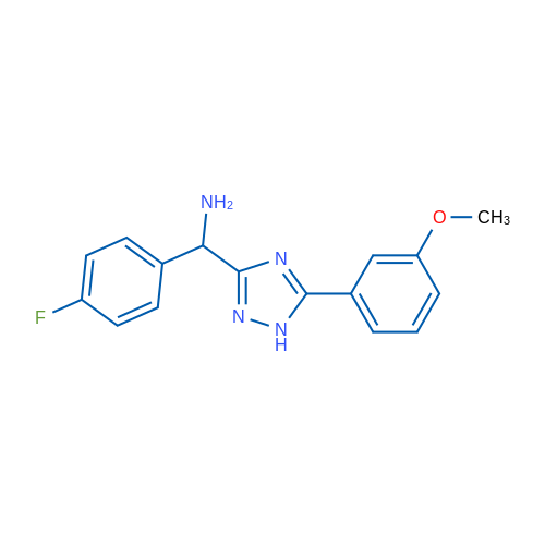 (4-Fluorophenyl)(5-(3-methoxyphenyl)-1H-1,2,4-triazol-3-yl)methanamine 1g