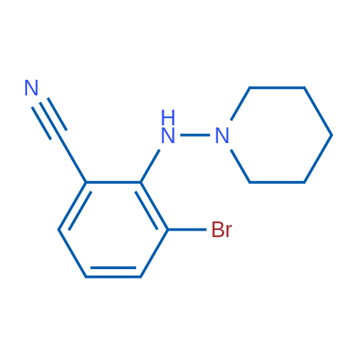 3-Bromo-2-(piperidin-1-ylamino)benzonitrile 1g