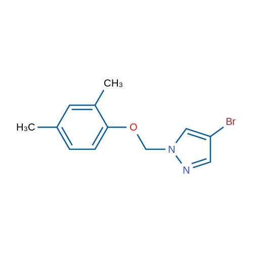 4-Bromo-1-((2,4-dimethylphenoxy)methyl)-1H-pyrazole 1g