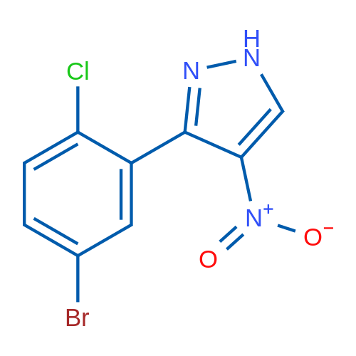 3-(5-Bromo-2-chlorophenyl)-4-nitro-1H-pyrazole 1g