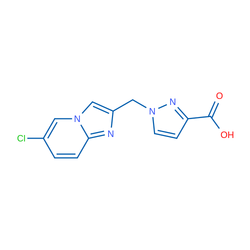 1-((6-Chloroimidazo[1,2-a]pyridin-2-yl)methyl)-1H-pyrazole-3-carboxylic acid 1g