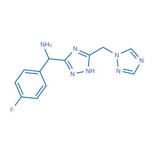 (5-((1H-1,2,4-Triazol-1-yl)methyl)-1H-1,2,4-triazol-3-yl)(4-fluorophenyl)methanamine 1g