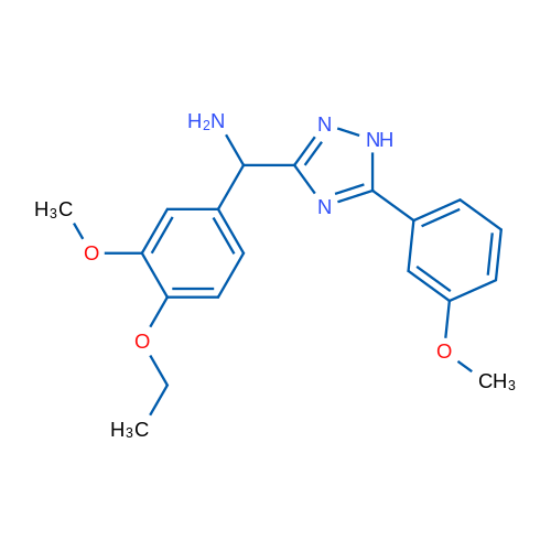(4-Ethoxy-3-methoxyphenyl)(5-(3-methoxyphenyl)-1H-1,2,4-triazol-3-yl)methanamine 1g