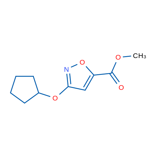 Methyl 3-(cyclopentyloxy)isoxazole-5-carboxylate 1g
