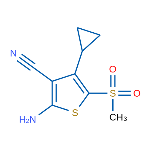 2-Amino-4-cyclopropyl-5-(methylsulfonyl)thiophene-3-carbonitrile 1g