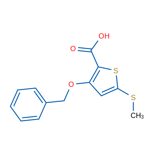 3-(Benzyloxy)-5-(methylthio)thiophene-2-carboxylic acid 1g
