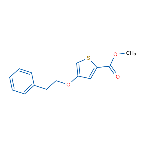 Methyl 4-phenethoxythiophene-2-carboxylate 1g