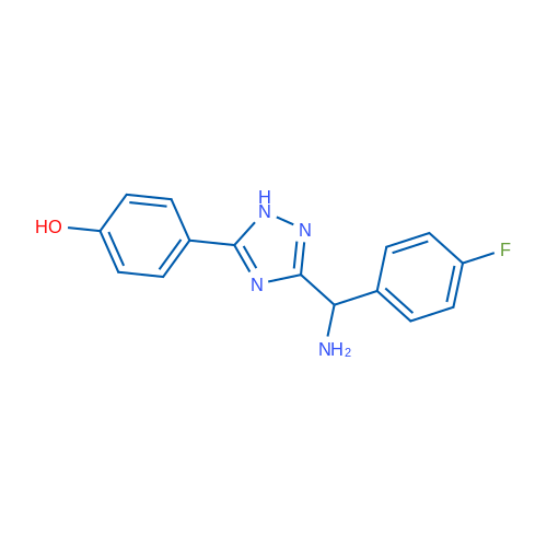 4-(3-(Amino(4-fluorophenyl)methyl)-1H-1,2,4-triazol-5-yl)phenol 1g