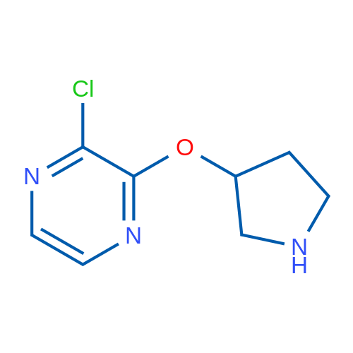 2-Chloro-3-(pyrrolidin-3-yloxy)pyrazine 1g