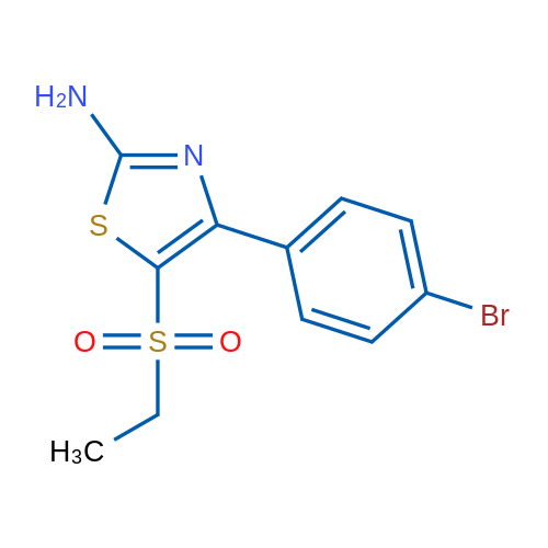 4-(4-Bromophenyl)-5-(ethylsulfonyl)thiazol-2-amine 1g