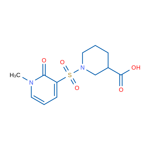 1-((1-Methyl-2-oxo-1,2-dihydropyridin-3-yl)sulfonyl)piperidine-3-carboxylic acid 1g