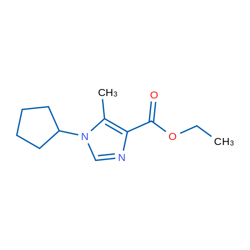 Ethyl 1-cyclopentyl-5-methyl-1H-imidazole-4-carboxylate 1g
