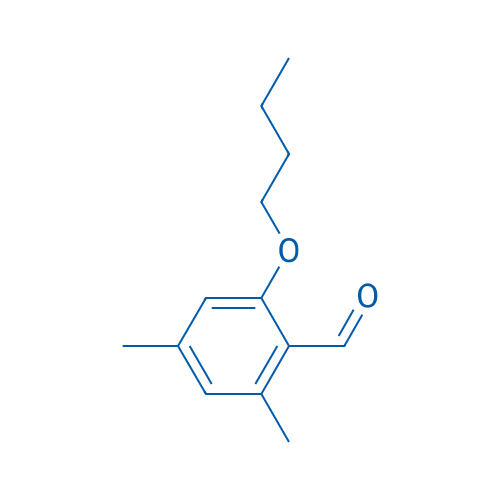 2-Butoxy-4,6-dimethylbenzaldehyde 1g
