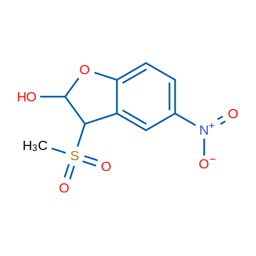 3-(Methylsulfonyl)-5-nitro-2,3-dihydrobenzofuran-2-ol 1g