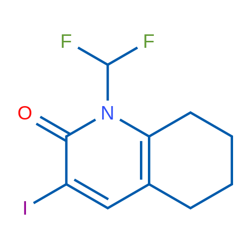 1-(Difluoromethyl)-3-iodo-5,6,7,8-tetrahydroquinolin-2(1H)-one 1g