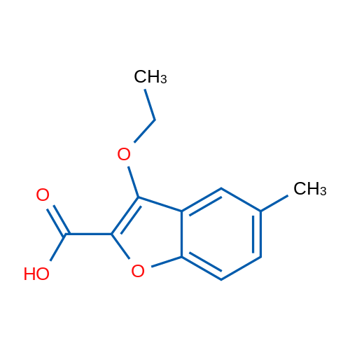 3-Ethoxy-5-methylbenzofuran-2-carboxylic acid 1g