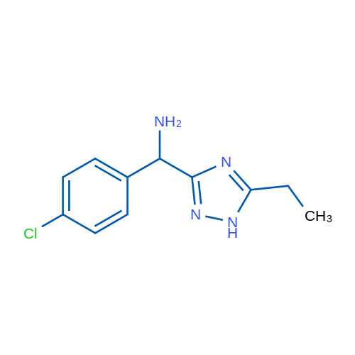 (4-Chlorophenyl)(5-ethyl-1H-1,2,4-triazol-3-yl)methanamine 1g