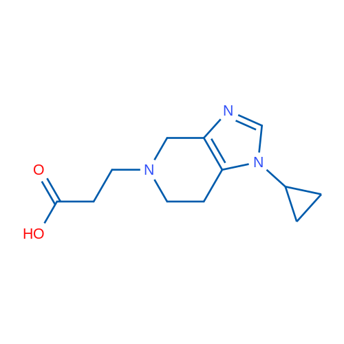 3-(1-Cyclopropyl-6,7-dihydro-1H-imidazo[4,5-c]pyridin-5(4H)-yl)propanoic acid 1g