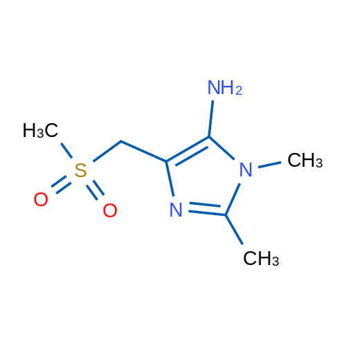 1,2-Dimethyl-4-((methylsulfonyl)methyl)-1H-imidazol-5-amine 1g