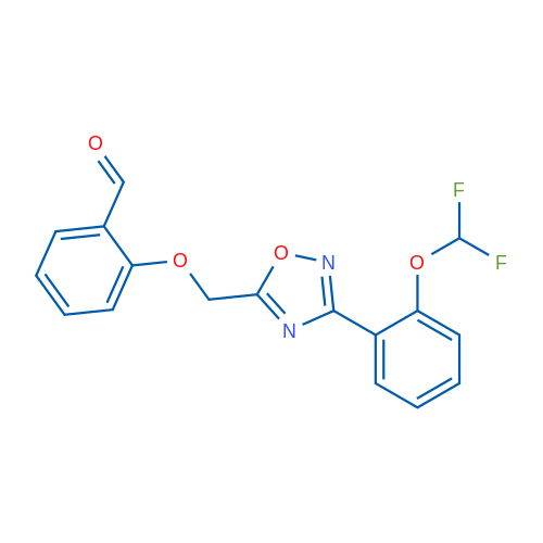 2-((3-(2-(Difluoromethoxy)phenyl)-1,2,4-oxadiazol-5-yl)methoxy)benzaldehyde 1g