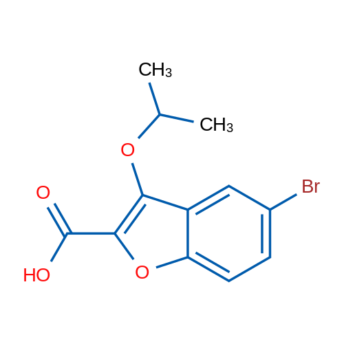 5-Bromo-3-isopropoxybenzofuran-2-carboxylic acid 1g