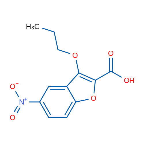 5-Nitro-3-propoxybenzofuran-2-carboxylic acid 1g