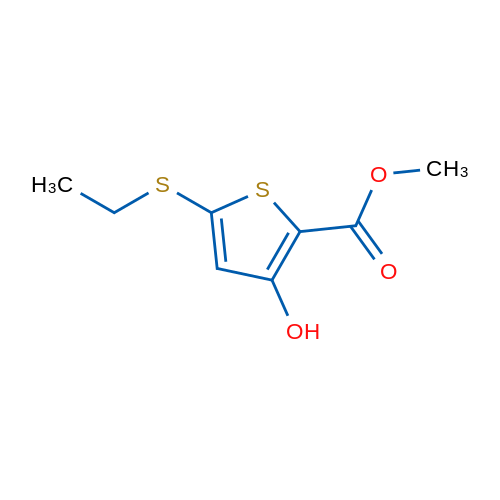Methyl 5-(ethylthio)-3-hydroxythiophene-2-carboxylate 1g