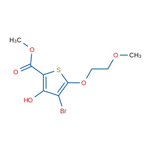 Methyl 4-bromo-3-hydroxy-5-(2-methoxyethoxy)thiophene-2-carboxylate 1g