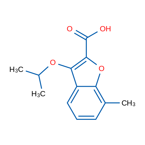 3-Isopropoxy-7-methylbenzofuran-2-carboxylic acid 1g