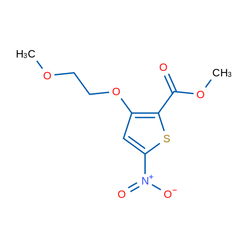 Methyl 3-(2-methoxyethoxy)-5-nitrothiophene-2-carboxylate 1g