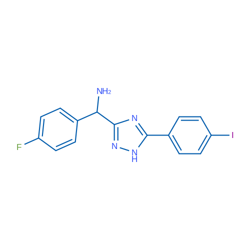 (4-Fluorophenyl)(5-(4-iodophenyl)-1H-1,2,4-triazol-3-yl)methanamine 1g