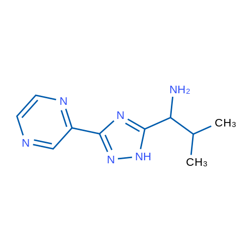 2-Methyl-1-(3-(pyrazin-2-yl)-1H-1,2,4-triazol-5-yl)propan-1-amine 1g