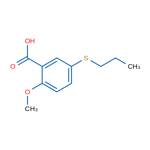 2-Methoxy-5-(propylthio)benzoic acid 1g