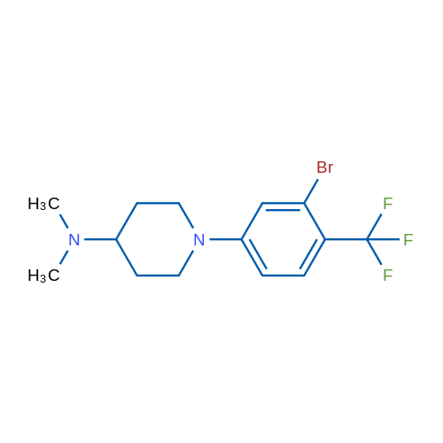 1-(3-Bromo-4-(trifluoromethyl)phenyl)-N,N-dimethylpiperidin-4-amine 1g